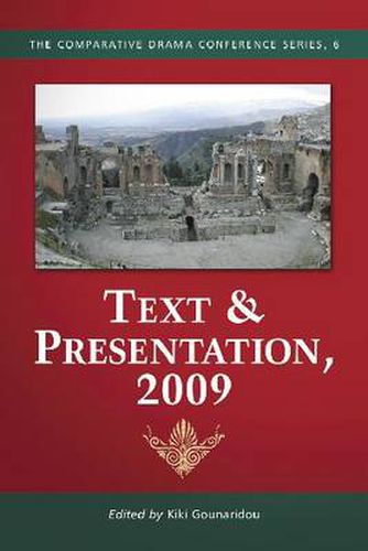 Cover image for Text & Presentation, 2009