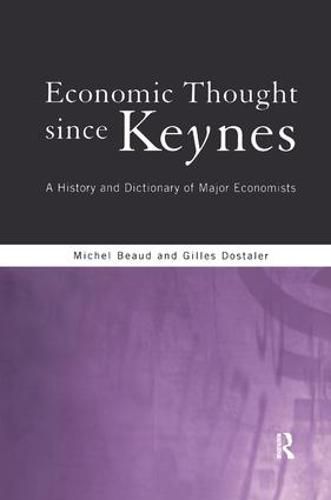 Cover image for Economic Thought Since Keynes: A History and Dictionary of Major Economists