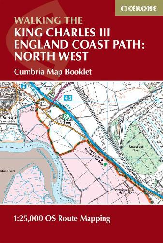 Cover image for Walking the King Charles III England Coast Path: North West - Cumbria Map Booklet