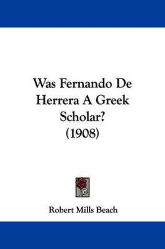 Was Fernando de Herrera a Greek Scholar? (1908)