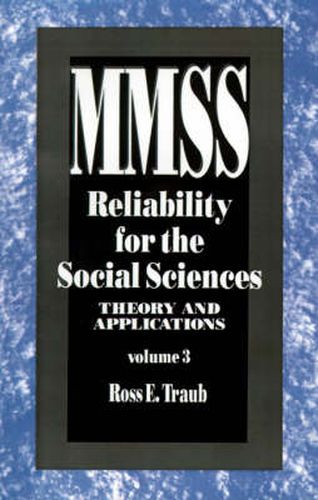 Cover image for Reliability for the Social Sciences: Theory and Applications