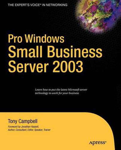 Cover image for Pro Windows Small Business Server 2003