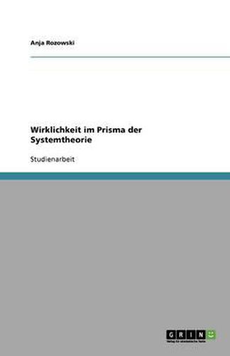 Cover image for Wirklichkeit im Prisma der Systemtheorie