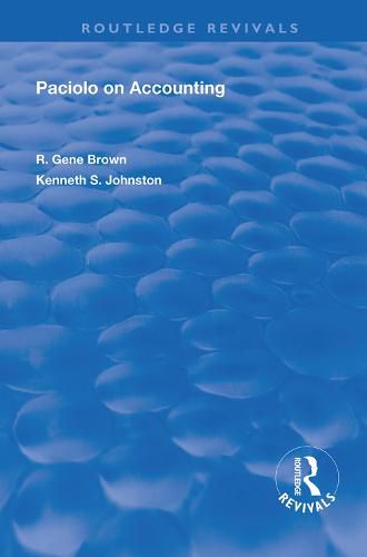 Cover image for Paciolo on Accounting