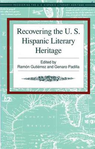 Cover image for Recovering the US Hispanic Literary Heritage