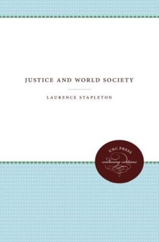 Cover image for Justice and World Society