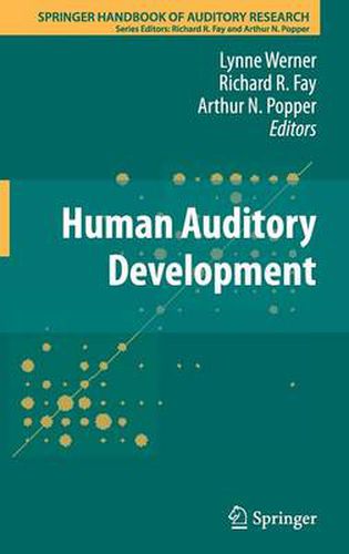 Cover image for Human Auditory Development