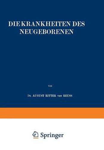 Cover image for Die Krankheiten Des Neugeborenen