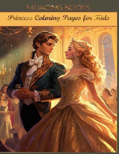 Cover image for Princess Coloring Pages for Kids