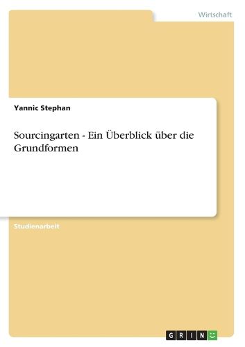 Cover image for Sourcingarten - Ein UEberblick uber die Grundformen