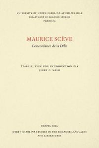 Cover image for Maurice Sceve: Concordance de la Delie