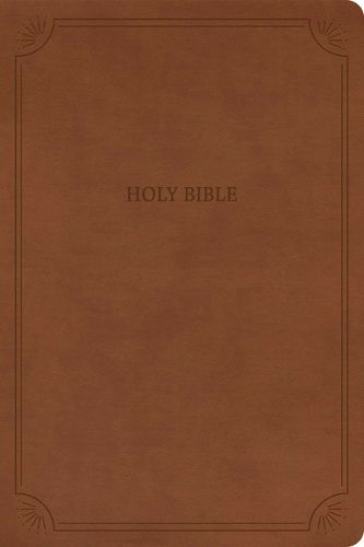 NASB Large Print Thinline Bible, Value Edition, Brown Leathertouch