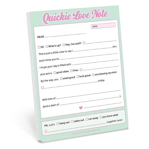Cover image for Quickie Love Note: Nifty Notes