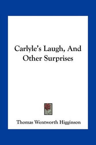 Cover image for Carlyle's Laugh, and Other Surprises