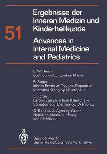 Cover image for Ergebnisse der Inneren Medizin und Kinderheilkunde / Advances in Internal Medicine and Pediatrics
