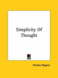 Cover image for Simplicity of Thought