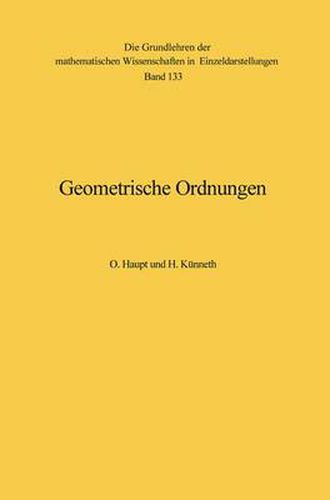 Cover image for Geometrische Ordnungen