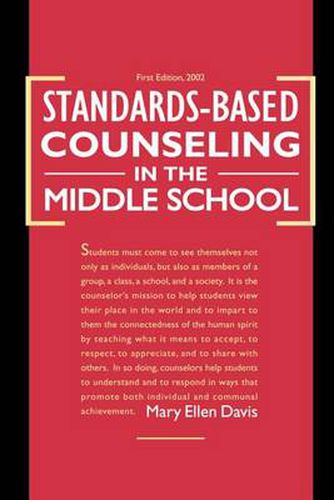 Cover image for Standards-based Counseling in the Middle School