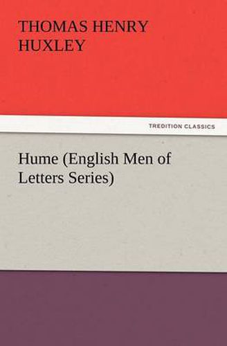 Cover image for Hume (English Men of Letters Series)