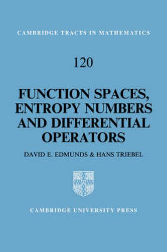 Cover image for Function Spaces, Entropy Numbers, Differential Operators