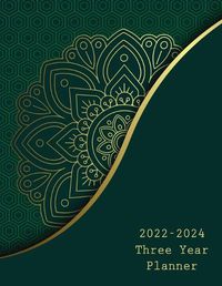 Cover image for 2022-2024 Three Year Planner: 36 Months Calendar Calendar with Holidays 3 Years Daily Planner Appointment Calendar 3 Years Agenda