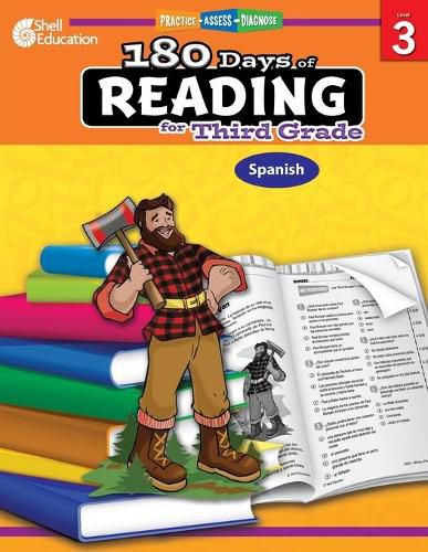 Cover image for 180 Days of Reading for Third Grade (Spanish): Practice, Assess, Diagnose