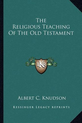 Cover image for The Religious Teaching of the Old Testament