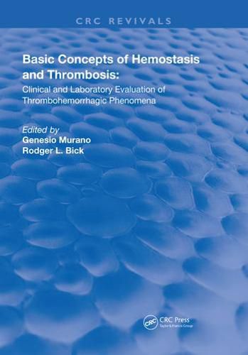 Cover image for Basic Concepts Of Hemostasis