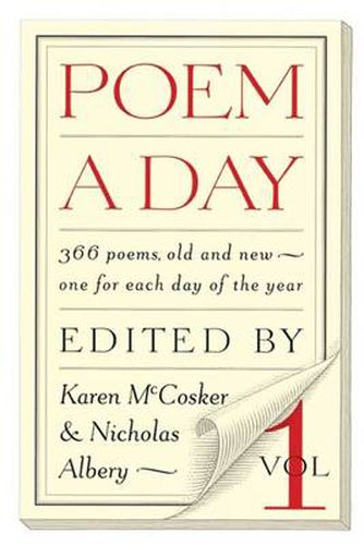 Cover image for Poem a Day: Vol. 1: 366 Poems, Old and New - One for Each Day of the Year