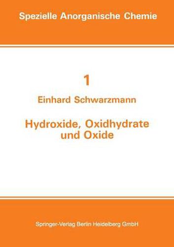 Hydroxide, Oxidhydrate Und Oxide: Neue Entwicklungen