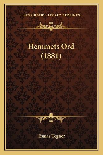 Hemmets Ord (1881)