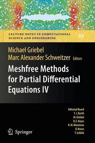 Cover image for Meshfree Methods for Partial Differential Equations IV