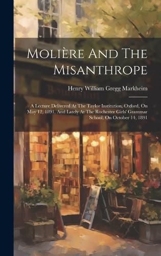 Cover image for Moliere And The Misanthrope