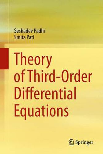Cover image for Theory of Third-Order Differential Equations