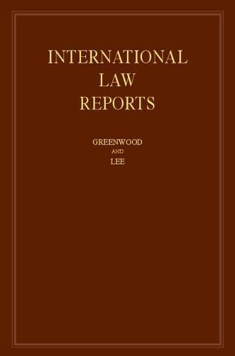 Cover image for International Law Reports: Volume 174
