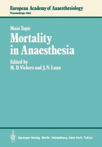 Cover image for Mortality in Anaesthesia