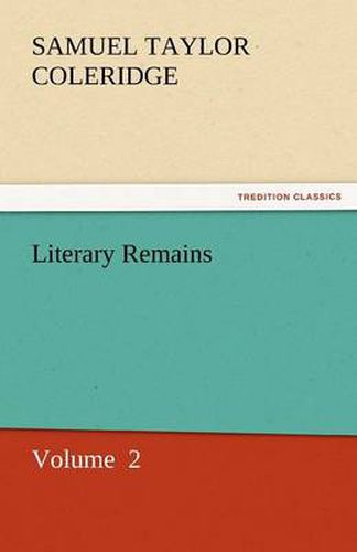 Cover image for Literary Remains