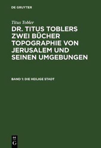 Cover image for Die heilige Stadt