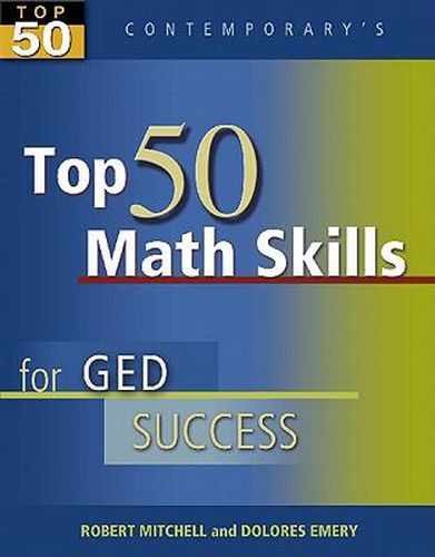 Top 50 Math Skills for GED Success, Student Text Only