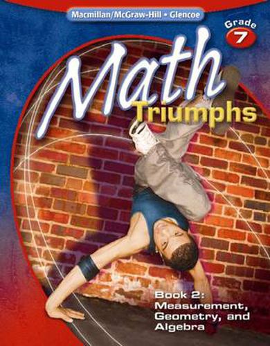 Cover image for Math Triumphs, Grade 7, Student Study Guide, Book 2: Measurement, Geometry, and Algebra