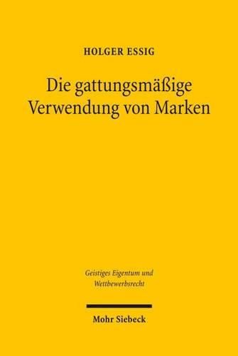 Cover image for Die gattungsmassige Verwendung von Marken