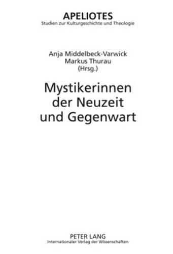 Cover image for Mystikerinnen Der Neuzeit Und Gegenwart