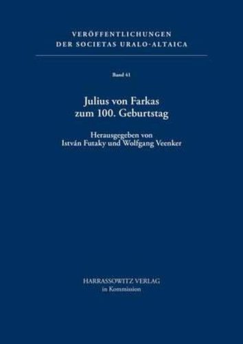 Cover image for Julius Von Farkas Zum 100. Geburtstag