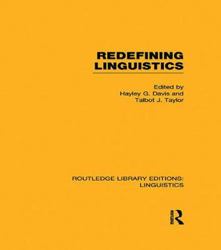 Cover image for Redefining Linguistics