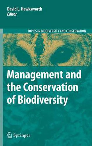 Cover image for Management and the Conservation of Biodiversity