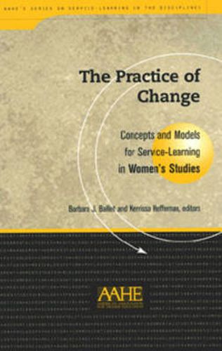 Cover image for Practice of Change: Concepts and Models for Service-learning in Women's Studies