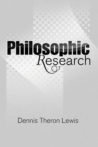 Cover image for Philosophic Research