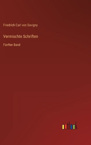 Cover image for Vermischte Schriften