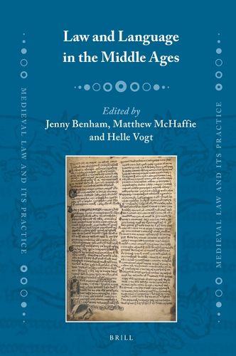 Cover image for Law and Language in the Middle Ages