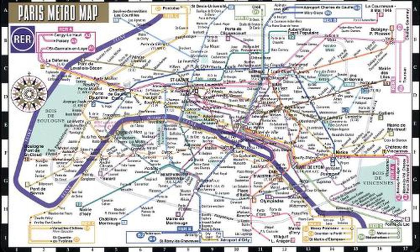 Cover image for Streetwise Paris Metro Map - Laminated Metro Map of Paris, France: City Plans